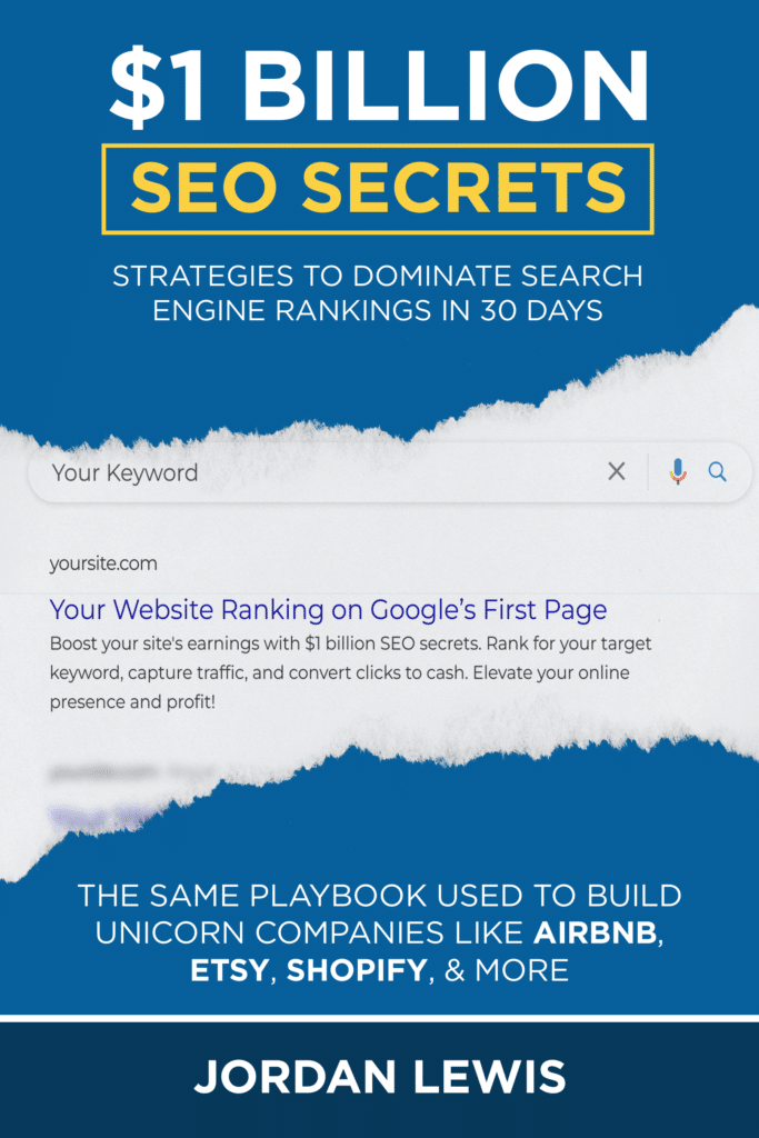 $1Billion SEO Secrets Front Cover